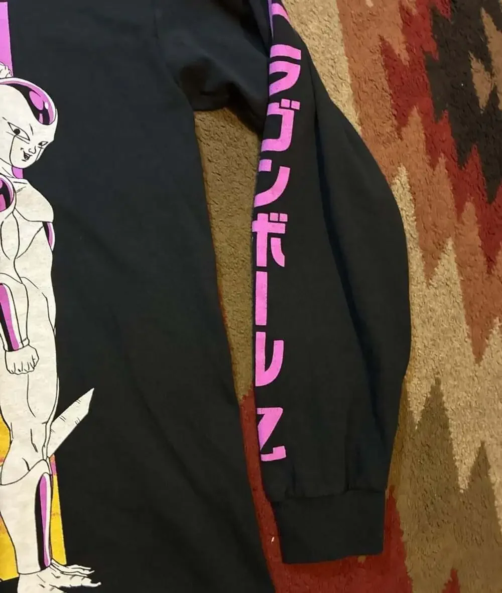 Dragon Ball Z Long Sleeve Graphic Tee Size S Black